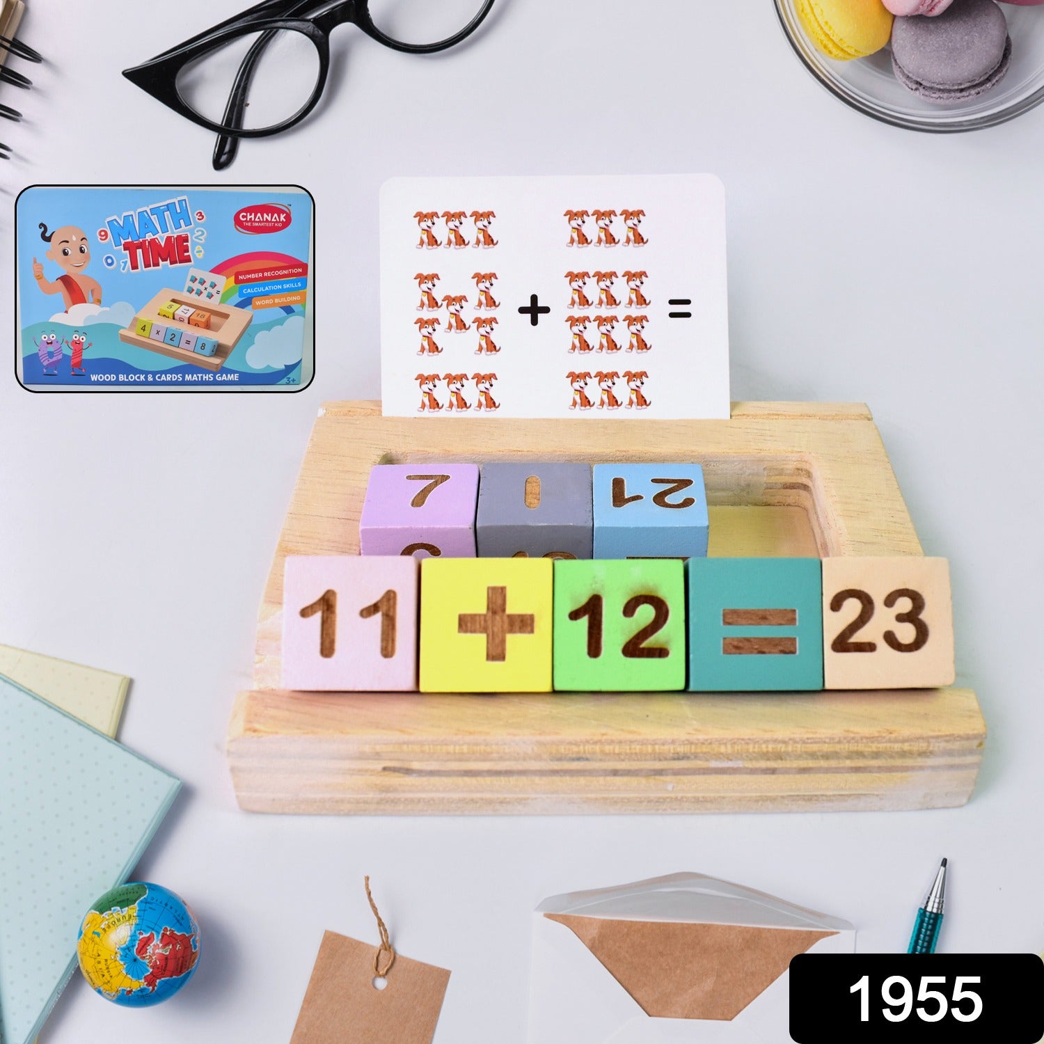 Wooden Mathtime For Kids - Educational Math Card Game Wooden Mathtime For Kids - Educational Math Card Game